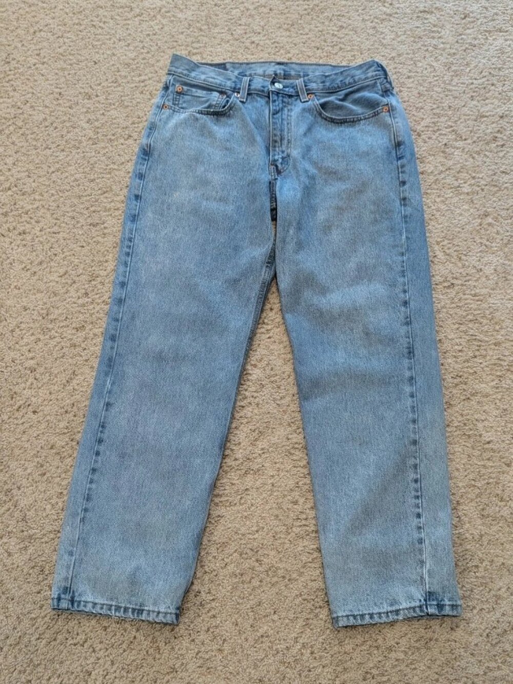Levi's 550 Relaxed Fit Men's Blue Denim Jeans W34 L32 00550-4834 Pants Red Tab